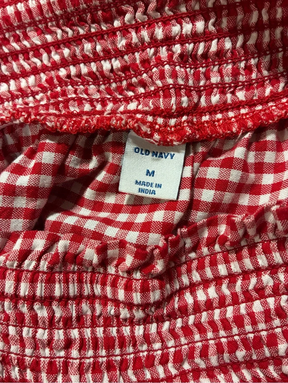 Old Navy Red and White Gingham Dress - Picture 3 of 6
